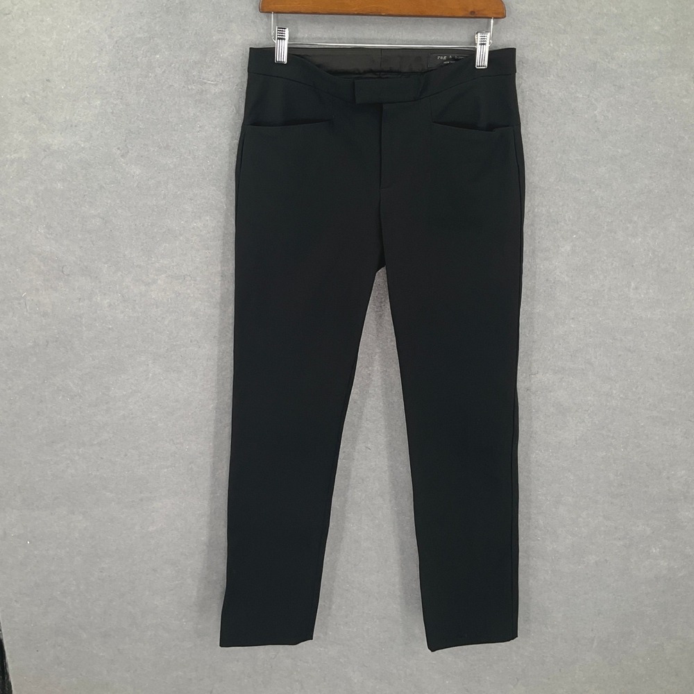 Rag & Bone New York Black Slim Fit Modern Dress Black Pants Womens Sz 6‎ Capsule